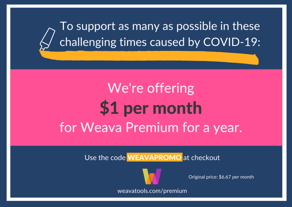 Weava Premium Annual Subscription for 12 USD - Weava